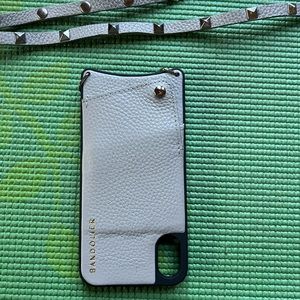 Neve used Bandolier cross body, iPhone X